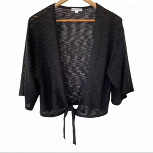 Warehouse one short sleeve tie front cardigan S